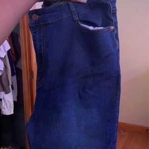 Salem high rise blue wash jeans
